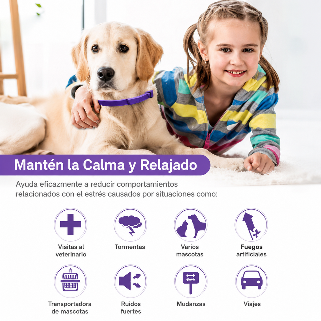 CalmiPet™ | Kit de 3 Collares Calmantes para Perros